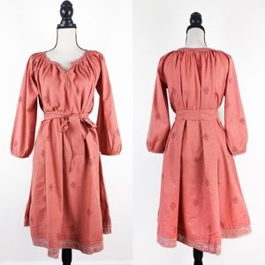 🦋LAST🦋 NWT Kopal Handmade Cotton Khar Dress, Brick, Size Small